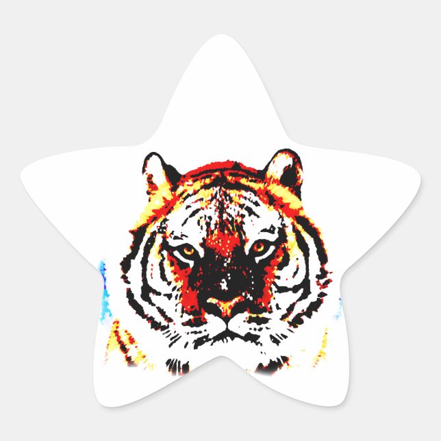 Wild Tiger Star Sticker (Front)