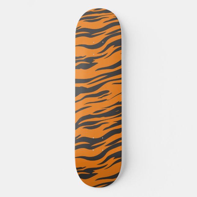 Wild Tiger Stripe - animal print Skateboard | DP7  (Front)
