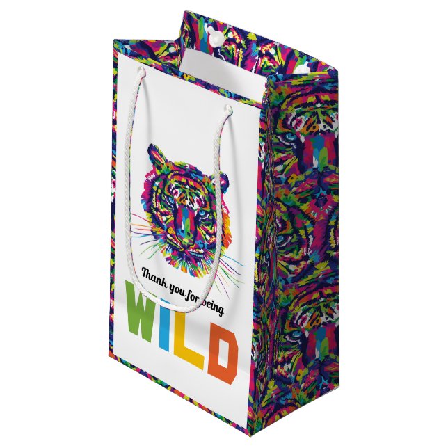 Wild Tiger, Thank You Favour Bag (Front Angled)