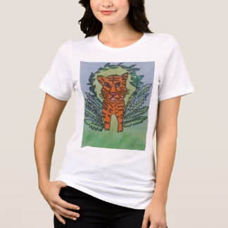 wild tiger Tri-Blend shirt