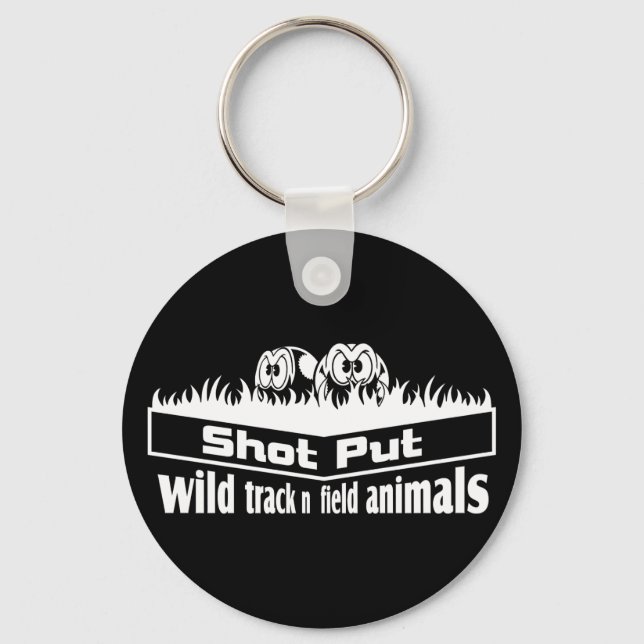 wild track and field animals key ring (Front)