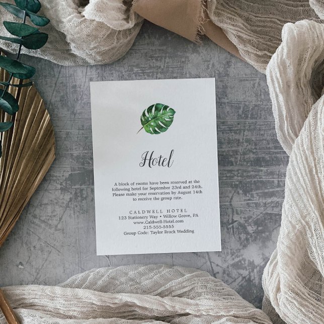 Wild Tropical Palm Hotel Enclosure Card (Creator Uploaded)