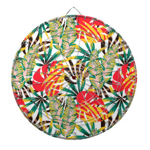 Wild Tropical Palm Leaves Dartboard
