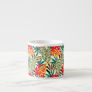 Wild Tropical Palm Leaves Espresso Cup