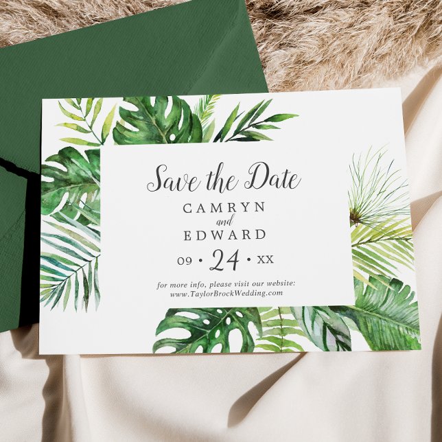 Wild Tropical Palm Save The Date (Creator Uploaded)