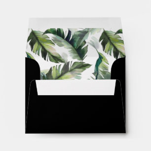 Wild Tropical Wedding Pre-Printed Address RSVP Envelope