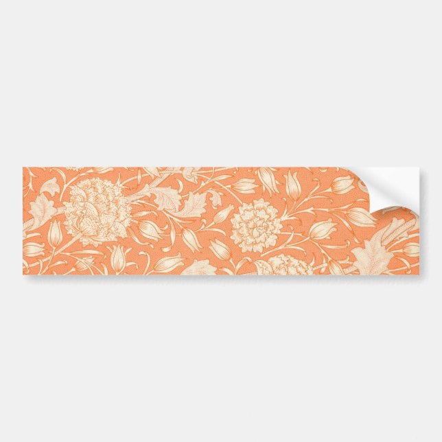Wild Tulip Pattern (by William Morris) Bumper Sticker (Front)