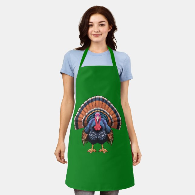 Wild turkey apron (Worn)