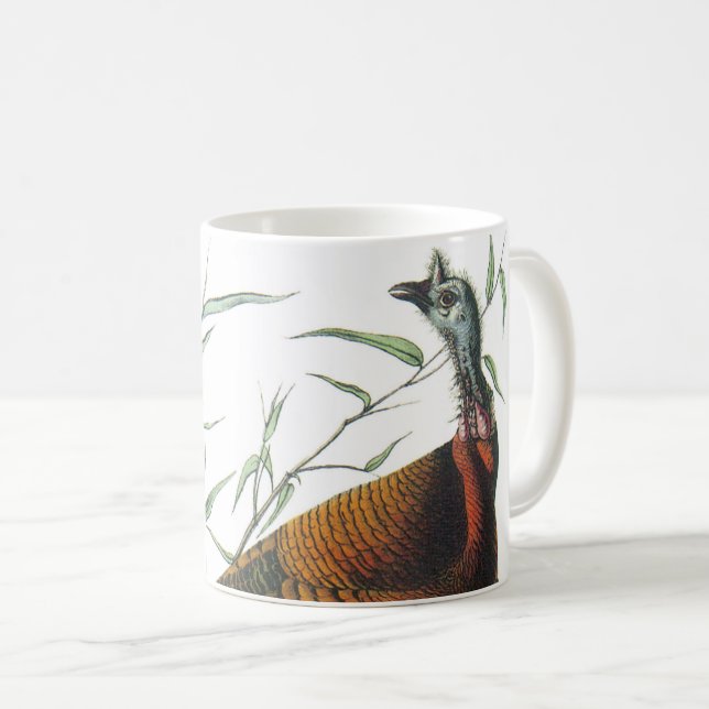 Wild Turkey by Audubon Coffee Mug (Front Right)