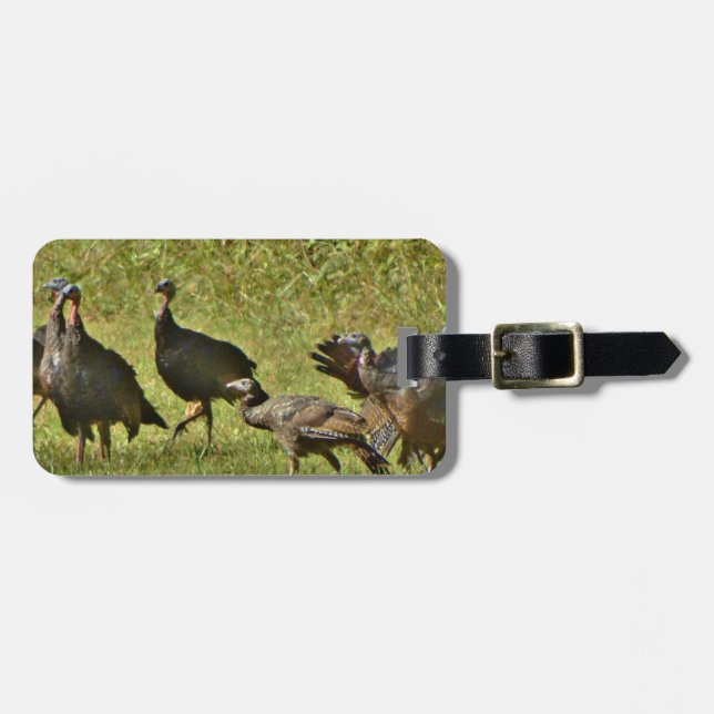 Wild Turkey, Camouflage colours Luggage Tag (Front Horizontal)