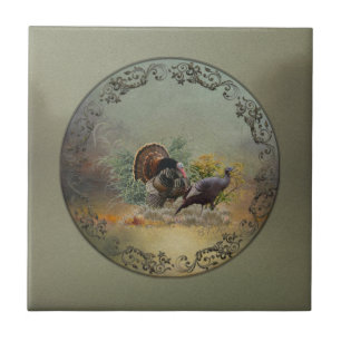 Wild turkey  ceramic tile