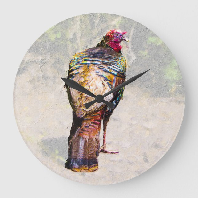 wild turkey clock (Front)