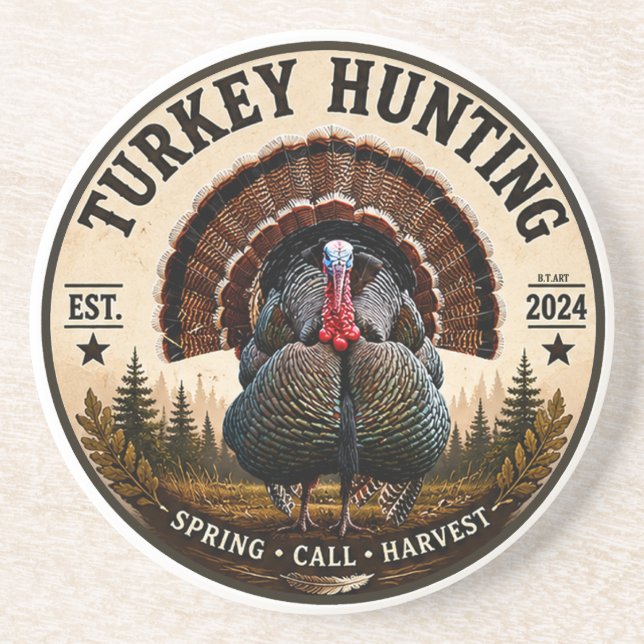Wild turkey   coaster (Front)