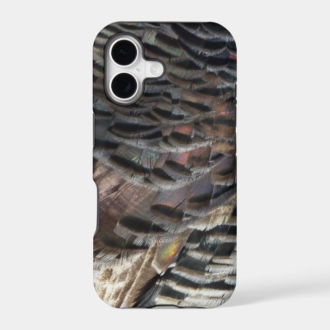 Wild Turkey Feathers I Abstract Nature Design (Back)