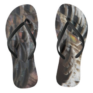 Wild Turkey Feathers I Abstract Nature Design Thongs