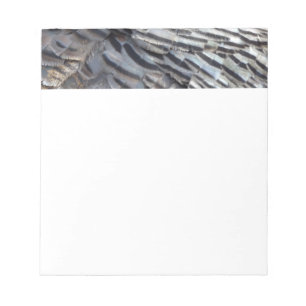 Wild Turkey Feathers II Abstract Nature Design Notepad