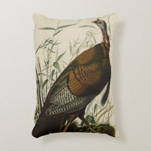 Wild Turkey from Audubon's Birds of America Decorative Cushion
