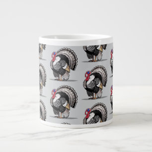 Wild turkey large coffee mug