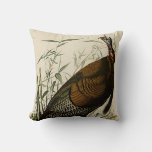 Wild Turkey (Male) from Audubon's Birds of America Cushion