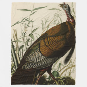 Wild Turkey (Male) from Audubon's Birds of America Fleece Blanket