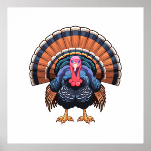 Wild turkey poster