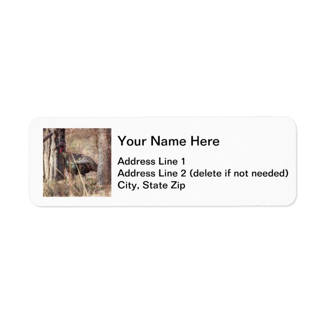 Wild Turkey Return Address Label (Front)