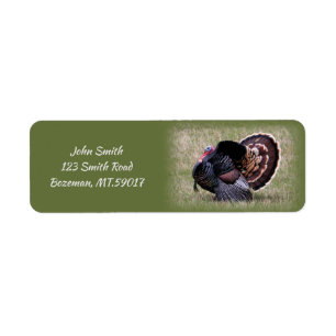 Wild Turkey return address Label