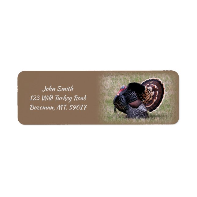 Wild Turkey return address Return Address Label (Front)