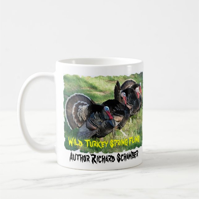 , Wild Turkey Spring Fling...turkey cup, turkey Coffee Mug (Left)