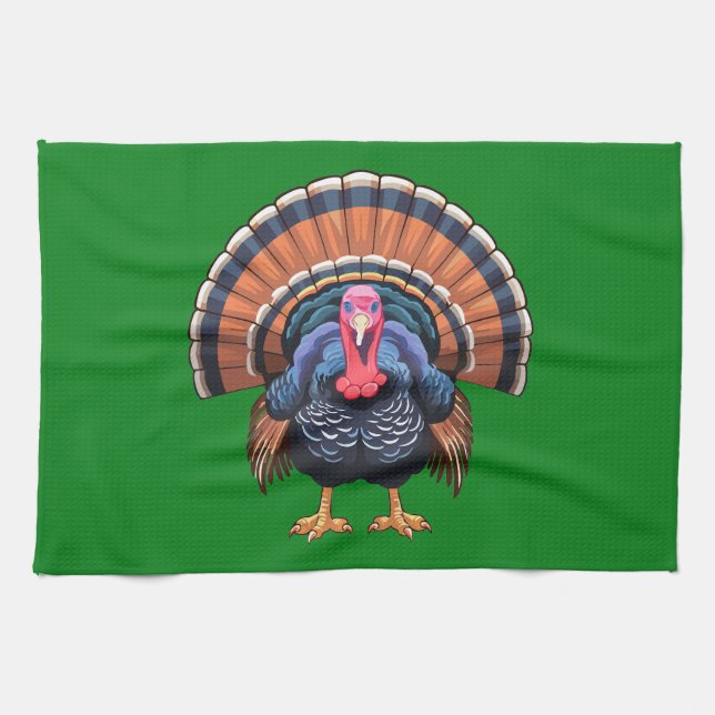 Wild turkey tea towel (Horizontal)