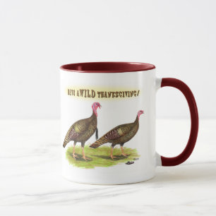 Wild Turkey Thanksgiving Mug