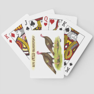 Wild Turkey Thanksgiving Playing Cards