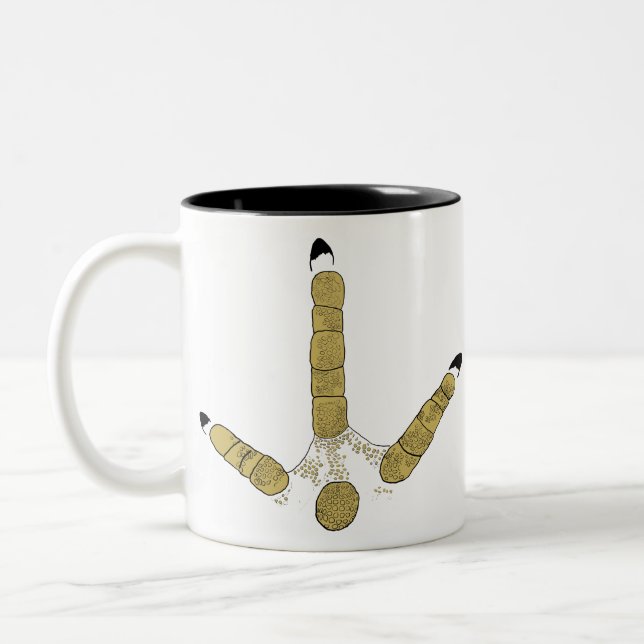 Wild Turkey Track Two-Tone Coffee Mug (Left)