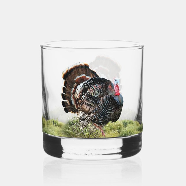 Wild turkey whiskey glass (Front)