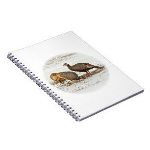 Wild Turkeys in Snow Notebook