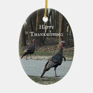 Wild Turkeys Ornament