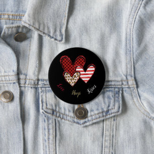Wild valentine 7.5 cm round badge