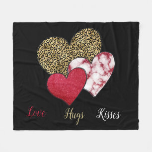 Wild valentine fleece blanket