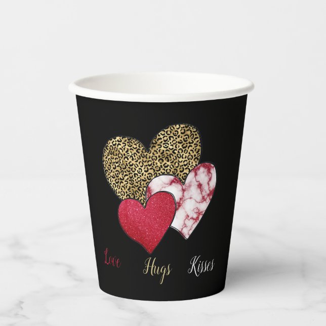 Wild valentine  paper cups (Front)