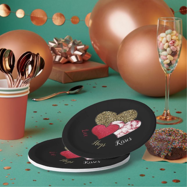 Wild valentine  paper plate (Multi)