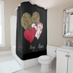 Wild valentine  shower curtain
