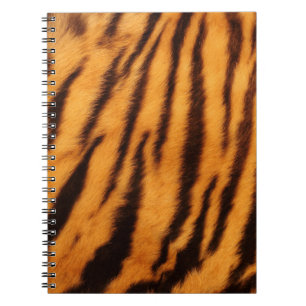 Wild & Vibrant Orange Tiger Stripes Notebook