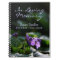 Wild Violets Floral Photo Memorial Guest Book SpNB