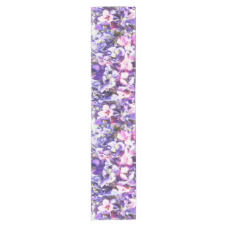 Wild Violets Short Table Runner