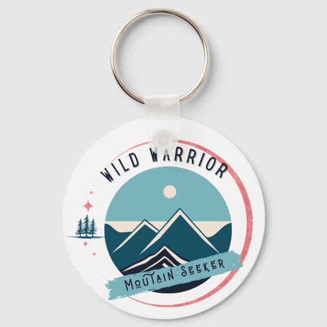 Wild Warrior Mountain Seeker Key Ring (Front)