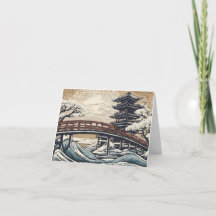 Wild water with bridge