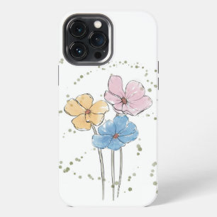 Wild Watercolour Flowers iPhone 13 Pro Max Case