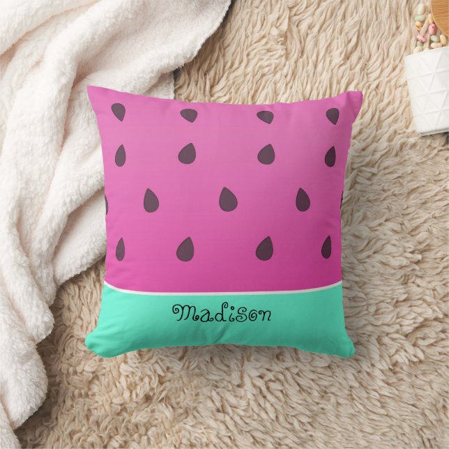 Wild Watermelon Slice | Personalised Cushion (Blanket)