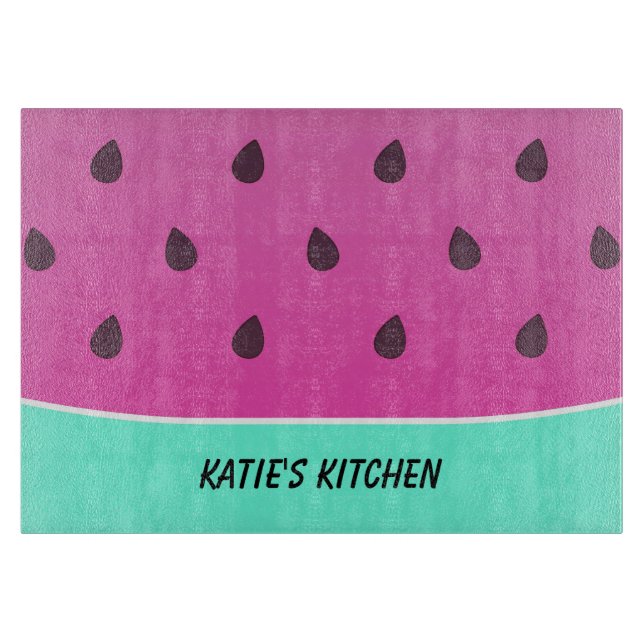 Wild Watermelon Slice | Personalised Cutting Board (Front)