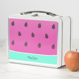 Wild Watermelon Slice Personalised Metal Lunch Box